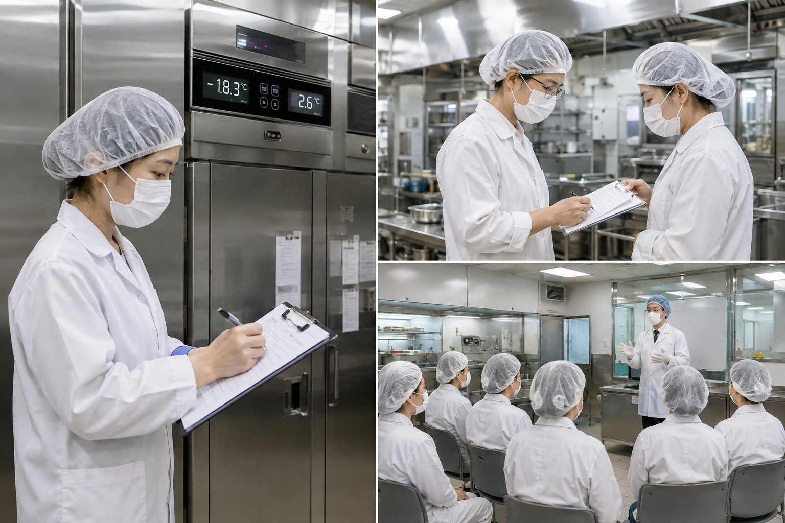 냉장·냉동 온도 점검과 현장 위생점검 및 위생교육